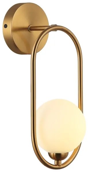 ITALUX WL-3965-1-BRO - Nástenné svietidlo LUPUS 1xG9/25W/230V zlatá