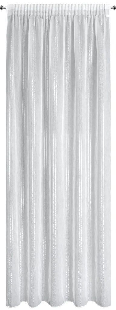 ZÁCLONA NA PÁSKE NASTIA 140X280 CM BIELA