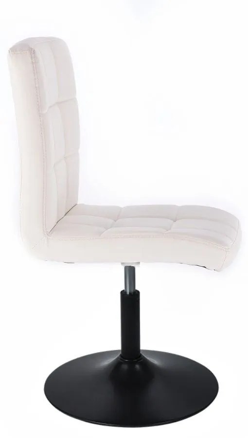 LuxuryForm DESIGN Stolička TOLEDO na čiernom tanieri - biela