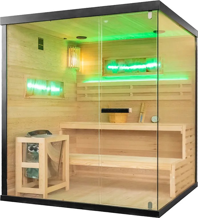 BPS-koupelny Fínska sauna Relax HYD-4785 180x160, 4-5 osôb