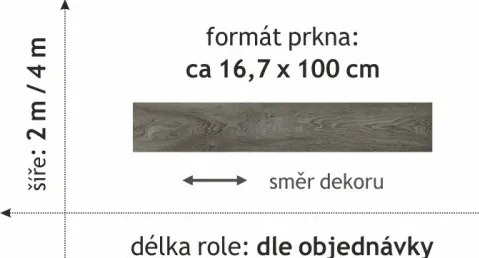 PVC podlaha - lino Master X Premium 3804, na mieru, šíře 2m,4m, šedá, pvc, chodba / predsieň, Beaulieu International Group