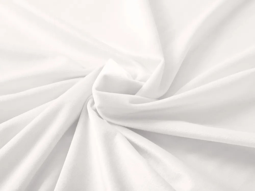 Biante Zamatový behúň na stôl Velvet Prémium SVP-024 Krémovo biely 45x180 cm