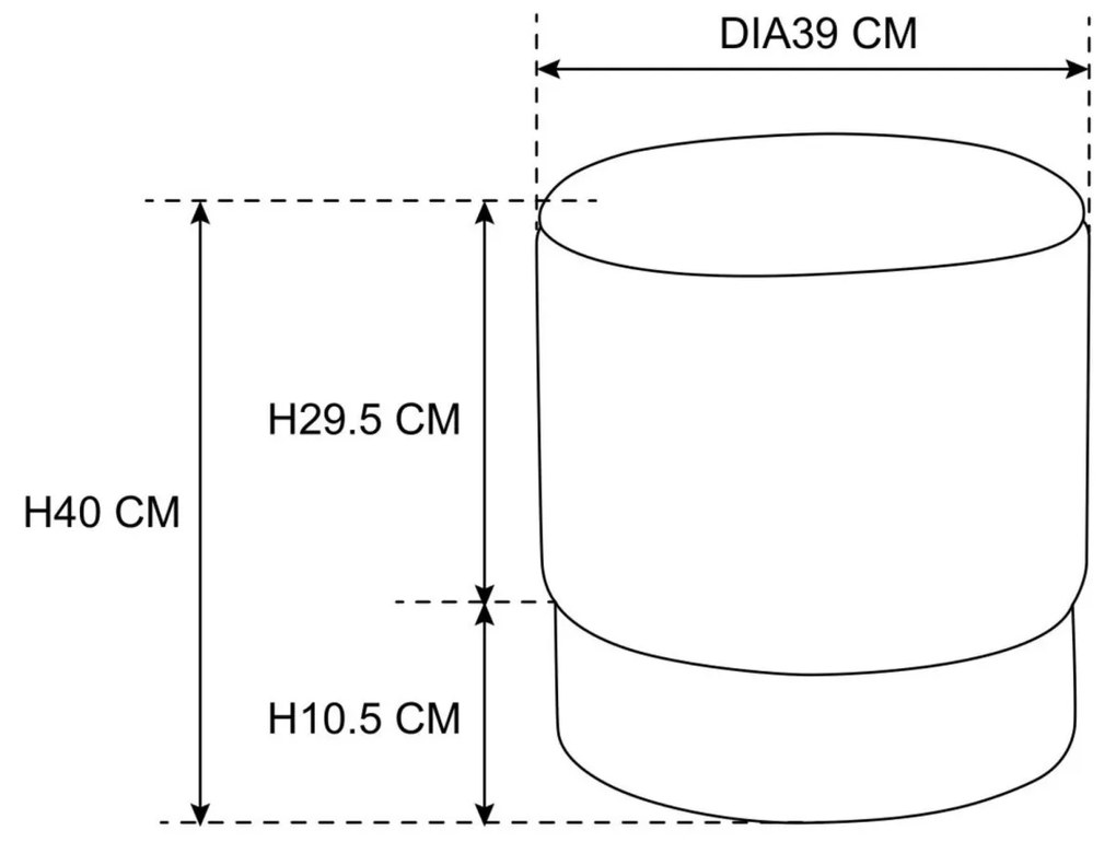 Taburet TANYA zamat ružový
