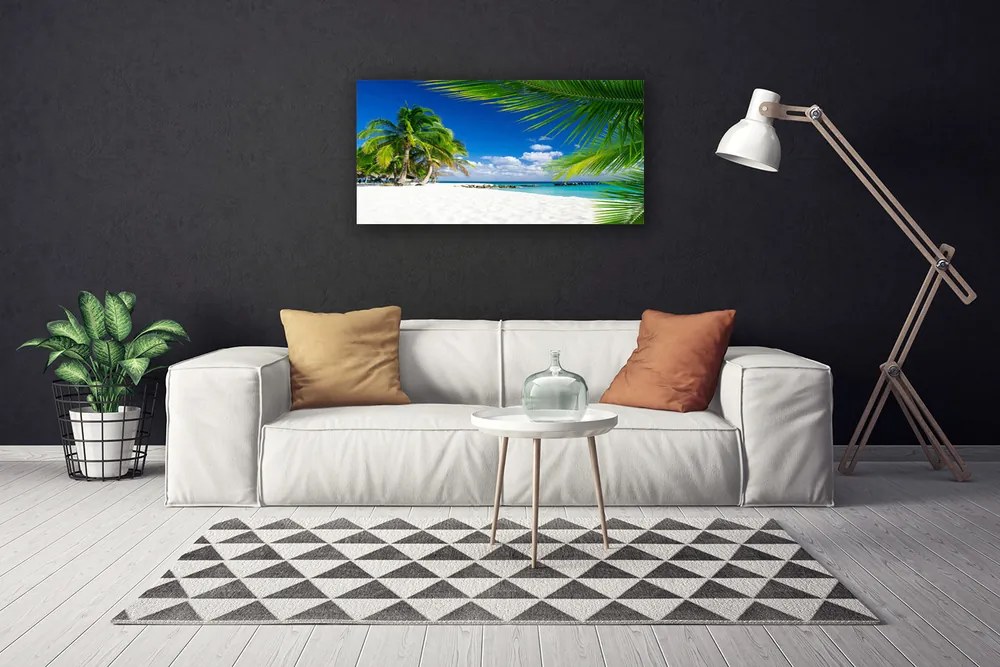 Obraz Canvas Tropická pláž more výhľad 120x60 cm