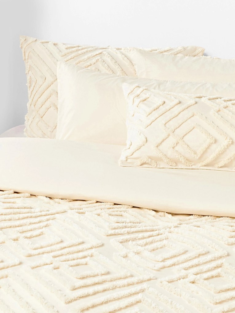 Obliečka na paplón z bavlneného perkálu's tuftovaným dizajnom Phil