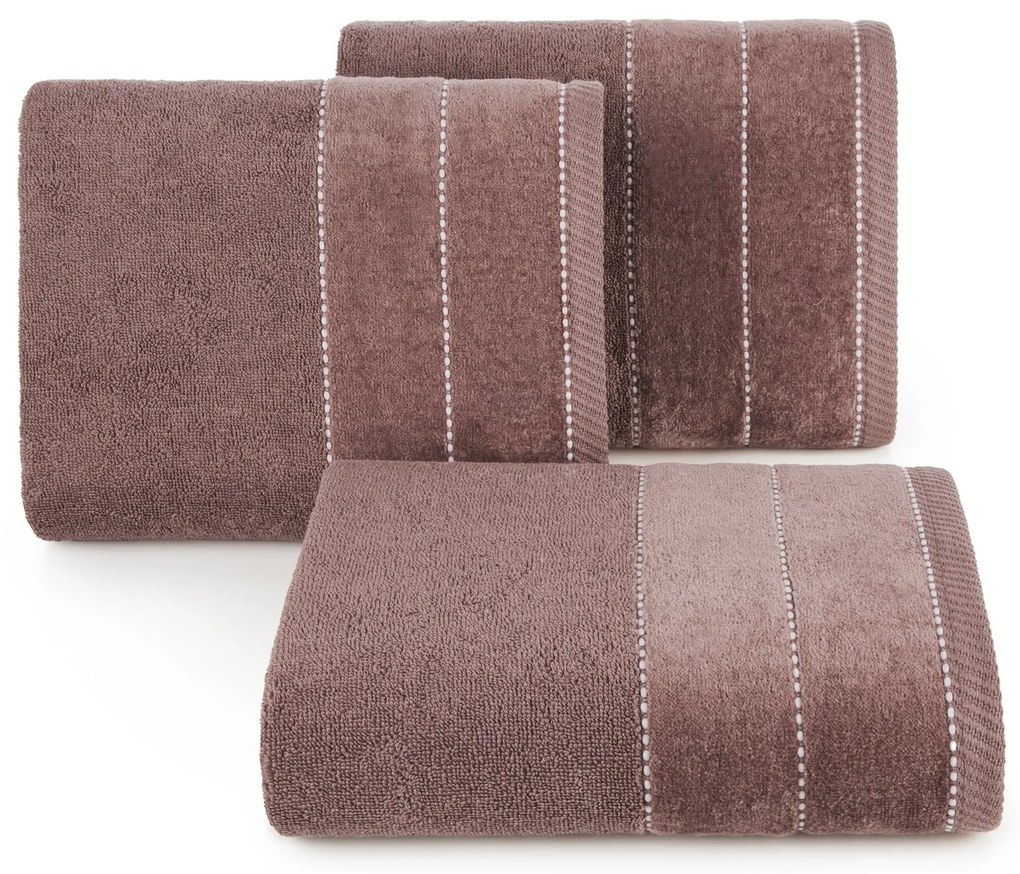 BAVLNENÝ UTERÁK ELZA 50X90 CM TMAVORUŽOVÁ