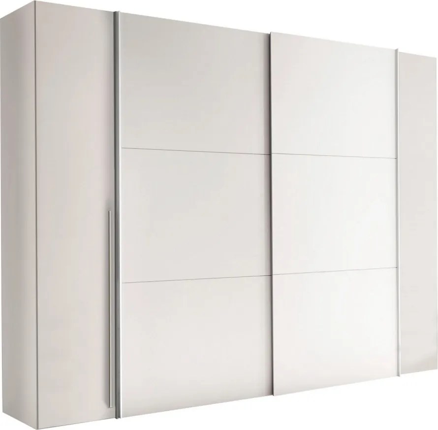 Šatníková skriňa Maturs, 267 cm, biela