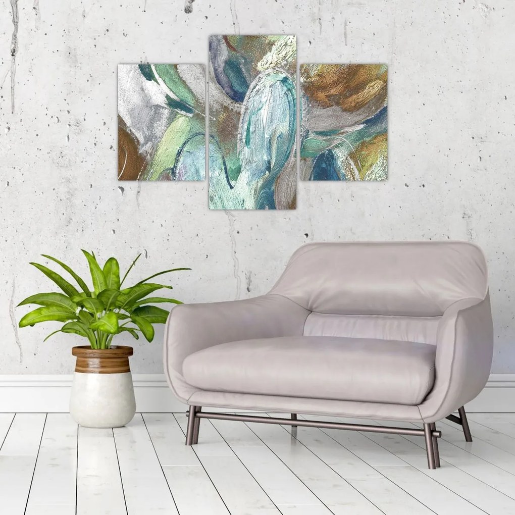 Obraz - Abstraktné maľba postavy (90x60 cm)