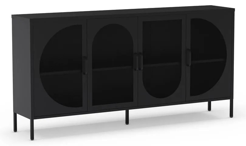 Čierna komoda 160x90 cm Tayra – Marckeric