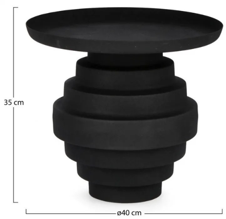 AMBA PRÍRUČNÝ STOLÍK black