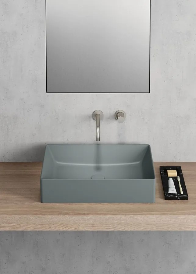 GSI GSI, KUBE X keramické umývadlo na dosku, priemer 32cm, biela mat, 943509