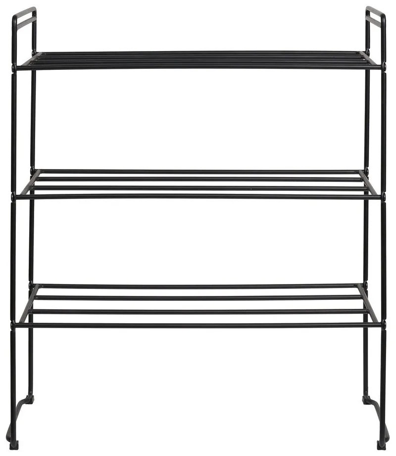 Čierny kovový stojan na topánky Swansea – House Nordic