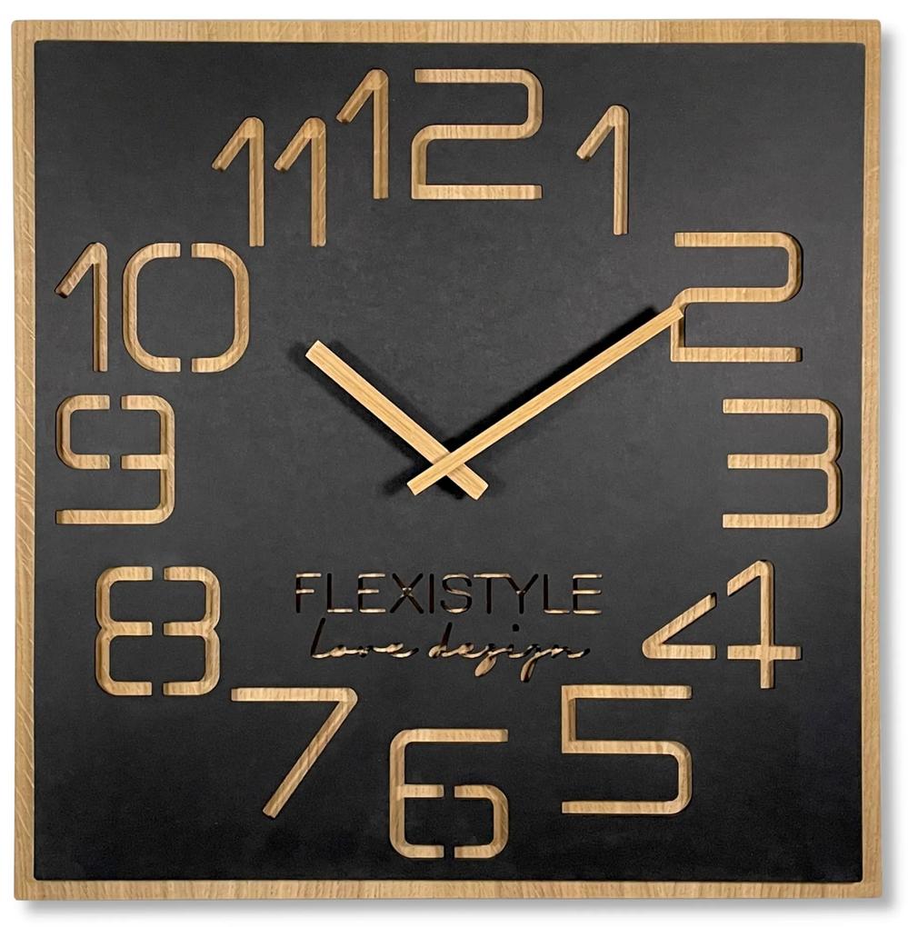 Dekorstudio Moderné drevené hodiny EKO Digits - 60cm