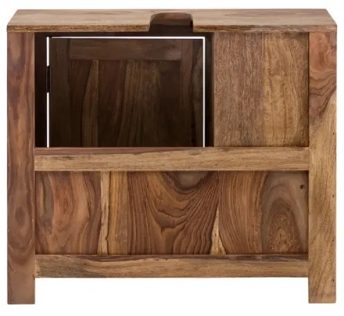 furniture-nabytek.cz - Masívna umývadlová skrinka Lagos z palisandra, lakovaná, hnedá – 70×30×63 cm