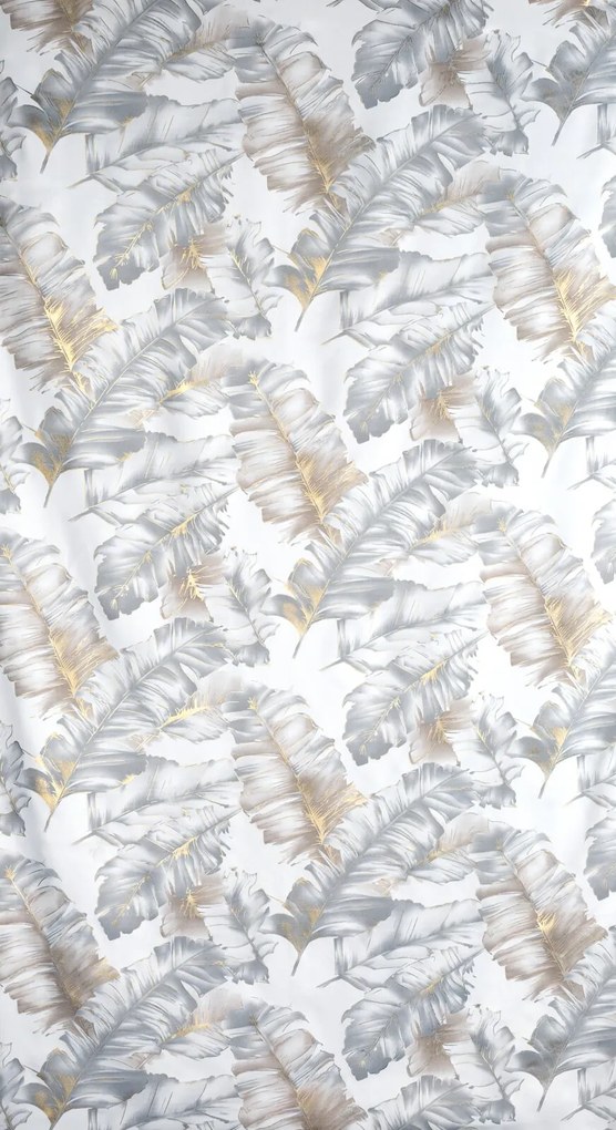 ZÁVES NA KRÚŽKOCH LAYLA3 140X250 CM LISTY