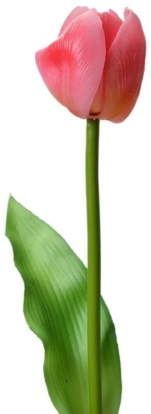 Umelá kvetina ružový tulipán Tulip Pink - 4*4*32 cm