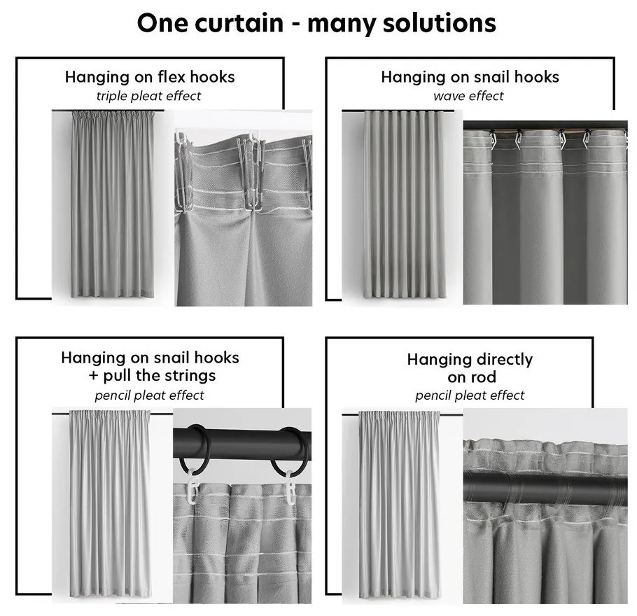 Sivý zamatový dimout záves 400x175 cm Velto – Filumi