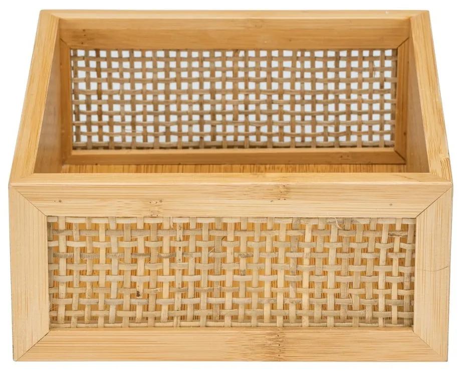 Bambusový kúpeľňový organizér Wenko Allegre, 22 x 7 cm