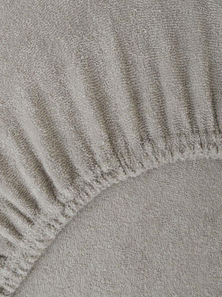 Froté plachta 180 × 200 cm - sivohnedá