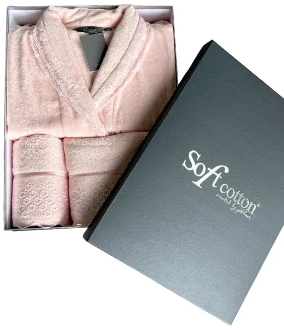 Soft Cotton Darčekové balenie županu, uteráku a osušky FREYA