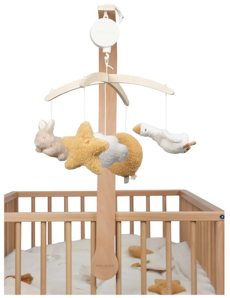 Hudobný kolotoč drevený Newborn Naturals