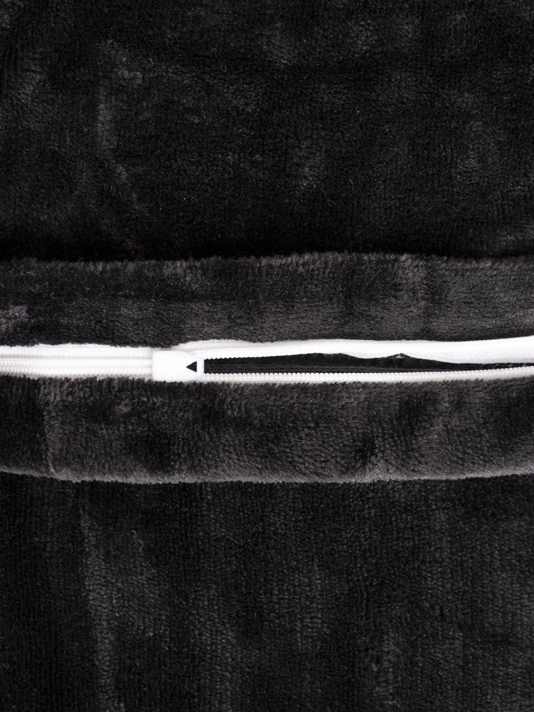 Obliečka na vankúš mikroplyš Exclusive 70 × 90 cm - Laura čierna