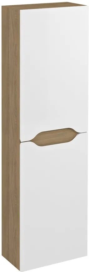 Sapho Sapho, WAVE skrinka vysoká 40x140x20cm, ľavá/pravá, biela/dub cuneo, WA250-3025