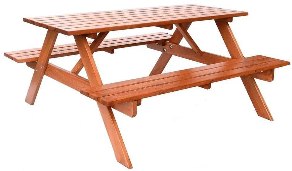 rojaplast PIKNIK záhradný set drevený - 200 CM - lakovaný