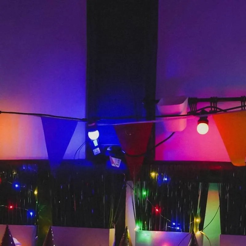 DECOLED LED žiarovka, modrá, pätica E27