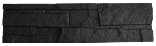 Obklad Fineza Aral antracit 38x10 cm reliéfna ARALAN