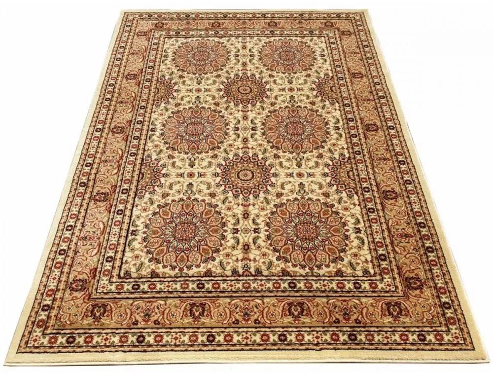 Kusový koberec klasický vzor 7 béžový, Velikosti 60x100cm