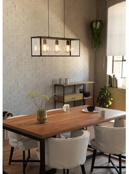 Eglo 49393 - Luster CHARTERHOUSE 3xE27/60W/230V