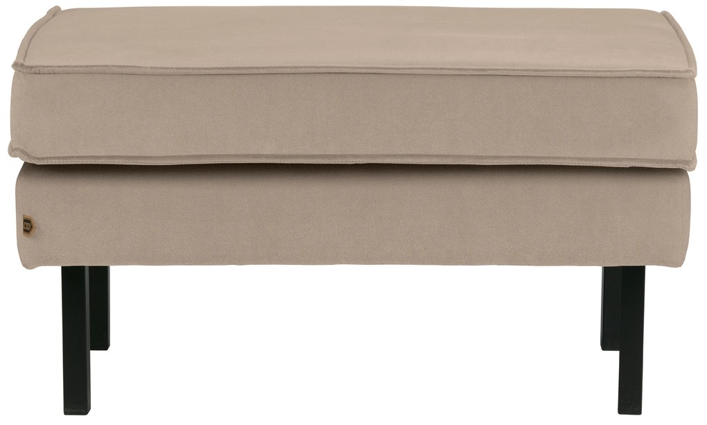 BePureHome Rodeo zamatový ottoman - Béžová