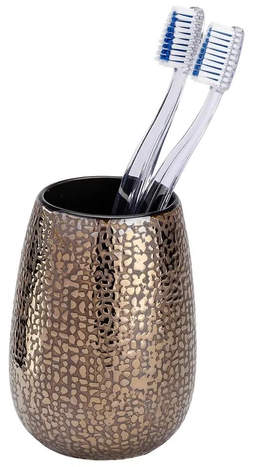 Trojdielna keramická kúpeľňová súprava v bronzovej farbe Wenko Marrakesh