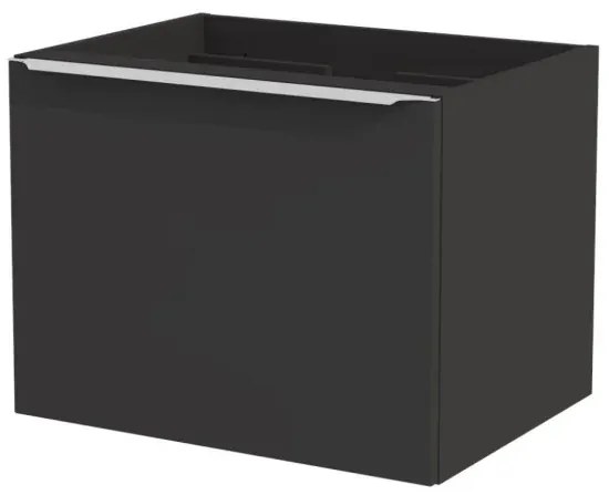 Koupelnová sestava SantaFe s deskou, umyvadly, zrcadlem a skříňkami 140 cm černá