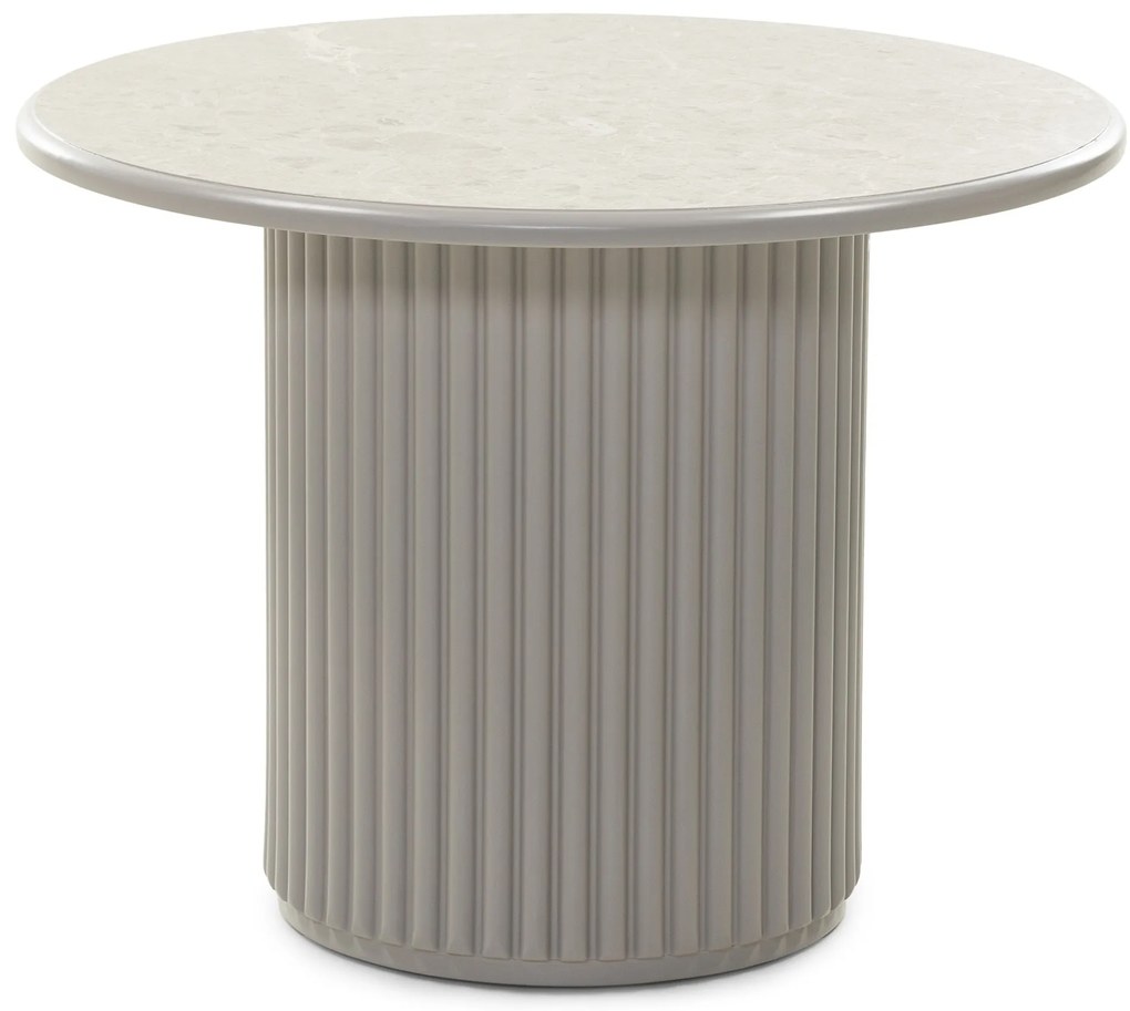 Konferenční stolek Livorna 60 cm šedý/mramor