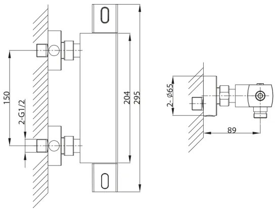 Sapho - Termostatická sprchová batéria MIXONA, lesklý chróm