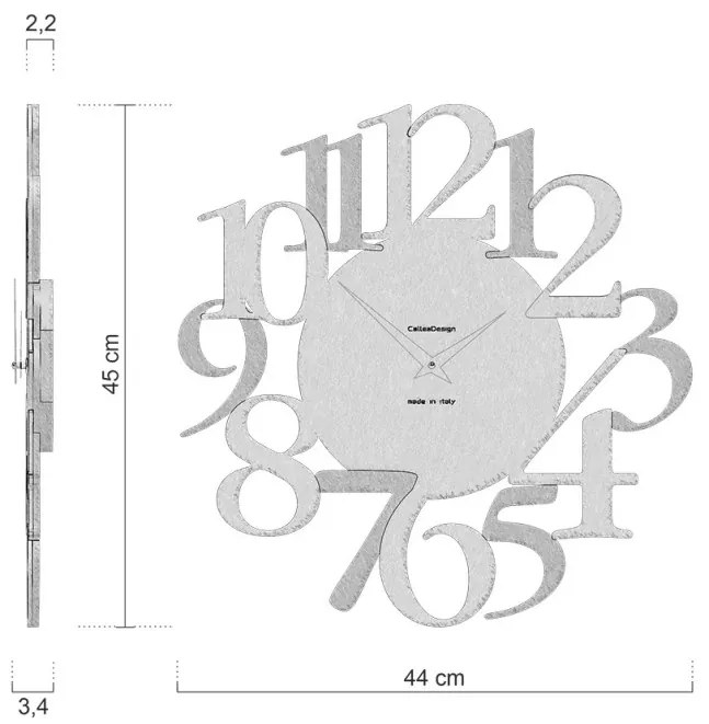 Designové hodiny 10-020-76 CalleaDesign Russel 45cm