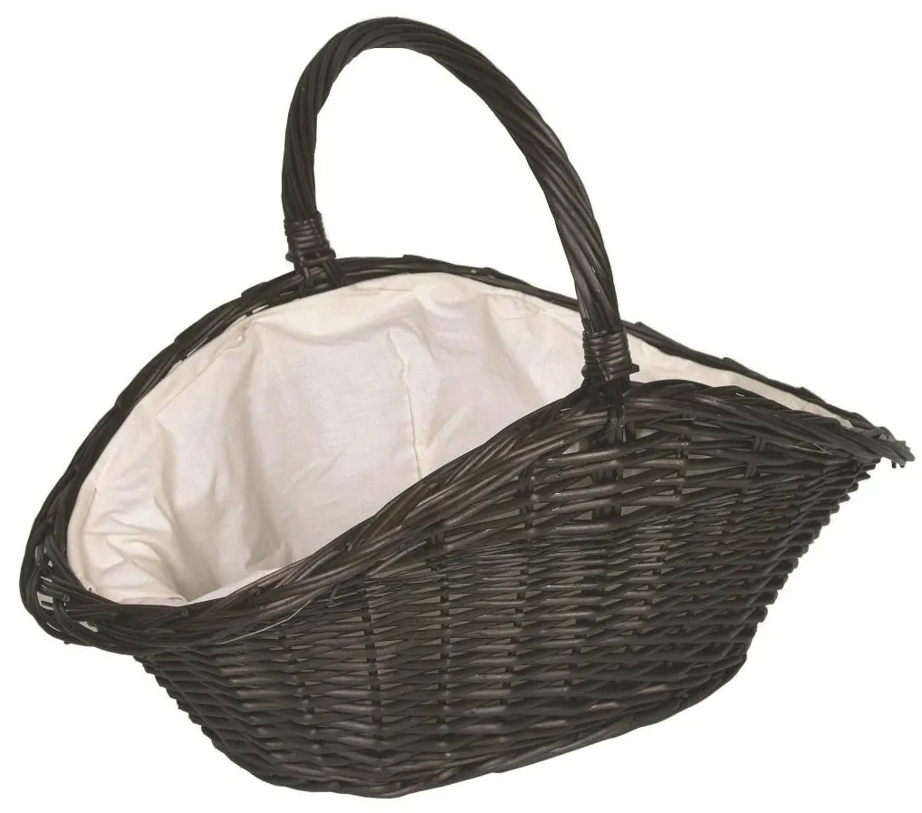 Prútený kôš na drevo s držadlom 50x70 cm