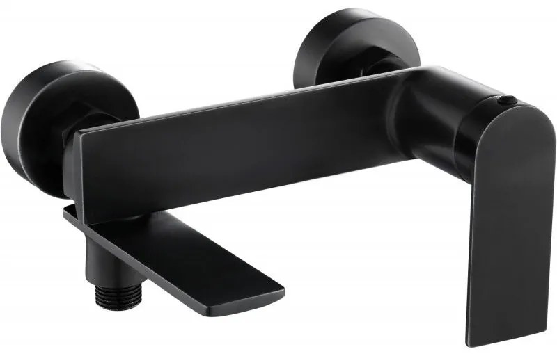 Mexen Zero, nástenná vaňová batéria, čierna matná, 71130-70