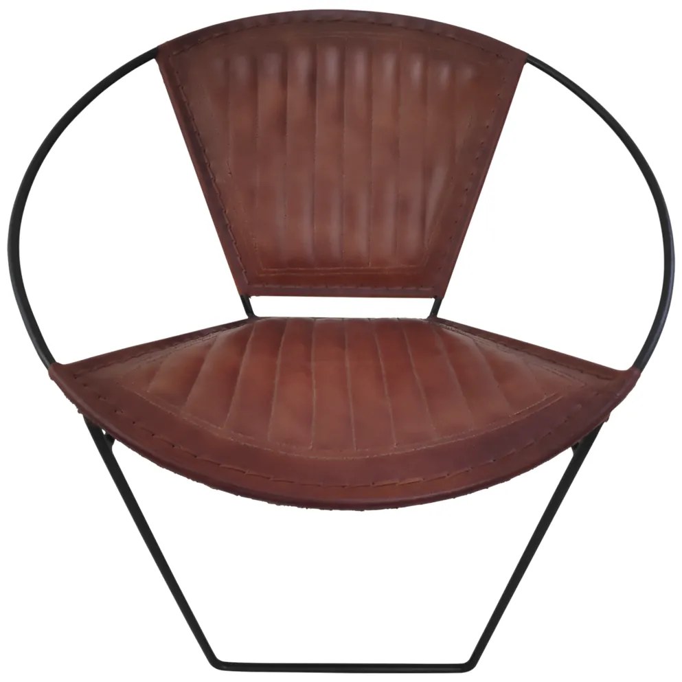 AKCIA Dizajnové kreslo PANCHO hnedé II. akosť