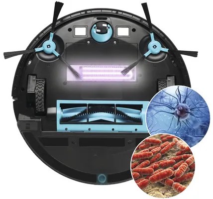 Aku Robotický vysavač s mopem 3 v 1 Concept VR2020 Perfect Clean Gyro Defender UVC