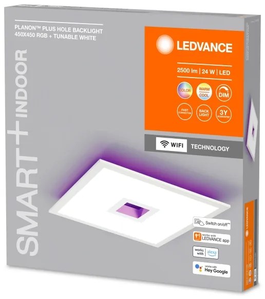 Ledvance- LED RGBW Stmievateľné stropné svietidlo SMART+ PLANON LED/24W/230V Wi-Fi