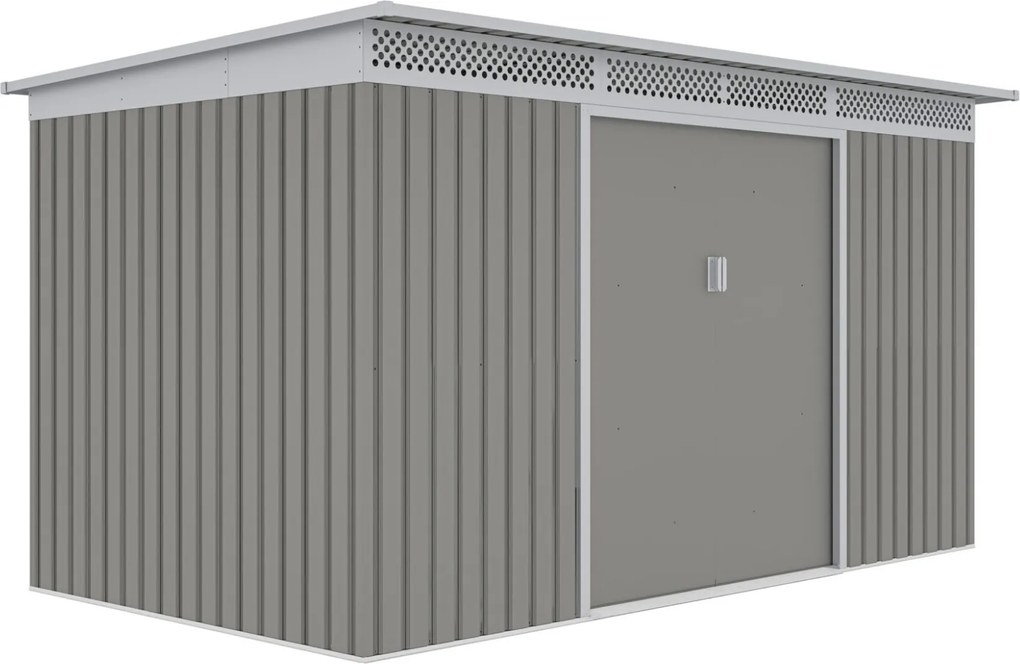 Záhradný domček G21 GRAH 700 - 340 x 206 cm, metalický šedý