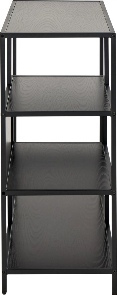 Knižnica Seaford IV 114 cm čierna
