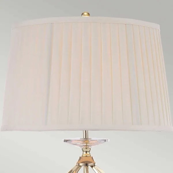 Elstead AG-TL-POL-BRASS - Stolná lampa AEGEAN 1xE27/60W/230V zlatá