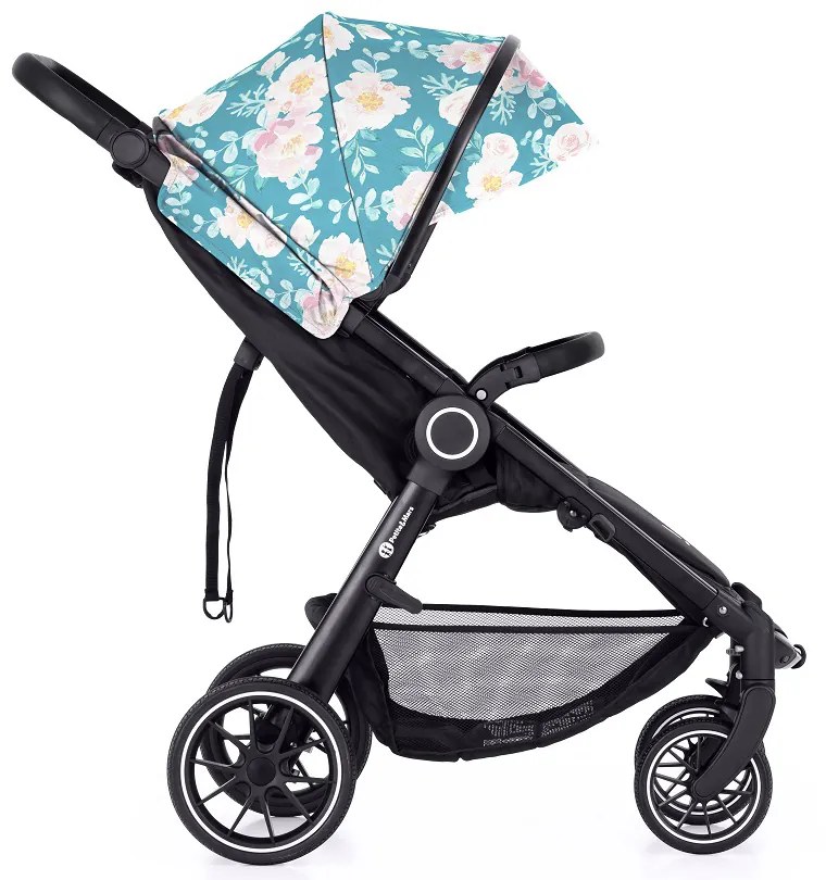 PETITE&MARS kočík Street+ RWS black + strieška limited 100 roses