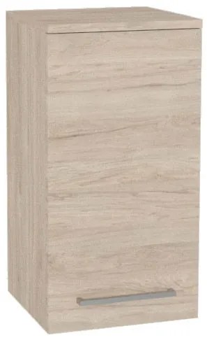 Mereo Bino kúpeľňová skrinka horná 63 cm, pravá, Multidecor, Light Rock Hickory, MER-CN696LRH1