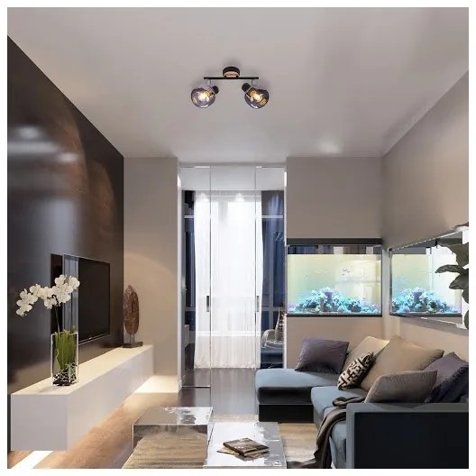 Rabalux 5398 - Bodové svietidlo SALAZAR 2xE14/40W/230V