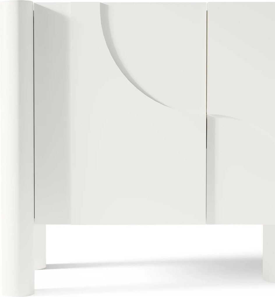 Dizajnová komoda Lunaria 160 cm biela